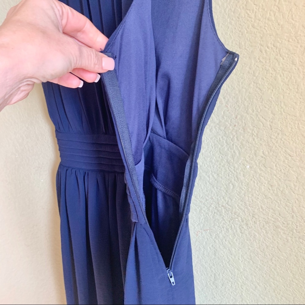 AZALEA ModCloth Navy Fit & Flair Dress - Picture 5 of 8